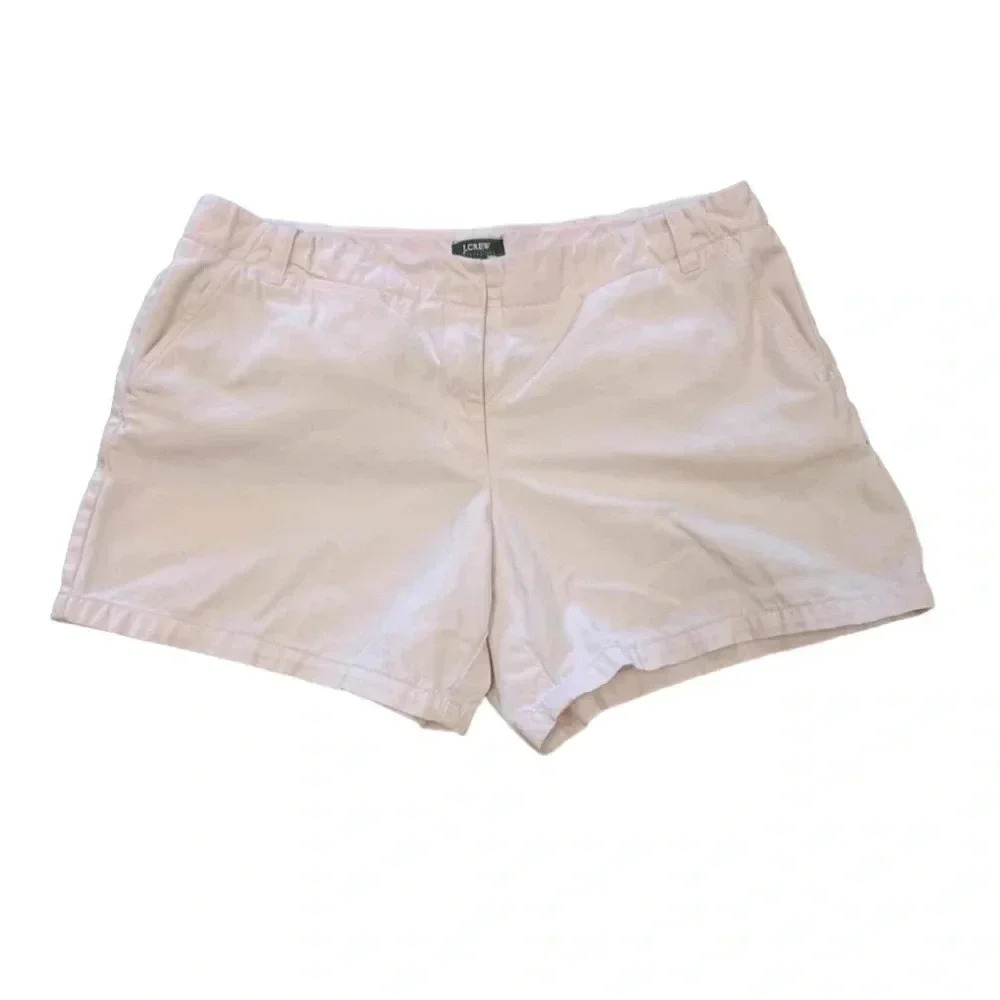 J. Crew Chino Cotton Pink Shorts Size 10